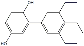 2-(3,4,5-Triethylphenyl)benzene-1,4-diol Struktur