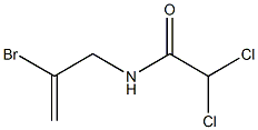 2,2-ジクロロ-N-(2-ブロモアリル)アセトアミド 化学構造式