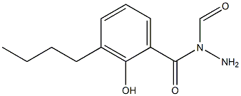 3-Butylsalicylic acid N-formyl hydrazide Struktur