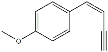 (Z)-4-(4-Methoxyphenyl)-3-buten-1-yne Structure