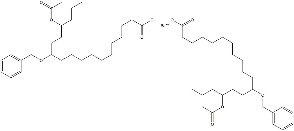 Bis(12-benzyloxy-15-acetyloxystearic acid)barium salt|