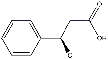 [R,(+)]-β-クロロヒドロけい皮酸 化学構造式