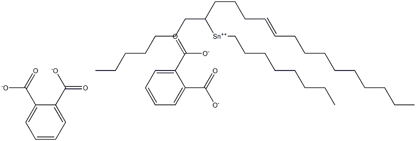 Bis[phthalic acid 1-(4-tetradecenyl)]dioctyltin(IV) salt Structure