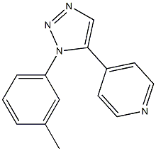 1-(3-Methylphenyl)-5-(4-pyridyl)-1H-1,2,3-triazole Structure