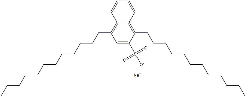 1,4-Didodecyl-2-naphthalenesulfonic acid sodium salt 结构式