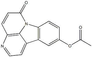 10-Acetoxy-6H-indolo[3,2,1-de][1,5]naphthyridin-6-one,,结构式