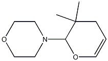 4-(3,3-Dimethyl-3,4-dihydro-2H-pyran-2-yl)morpholine Structure