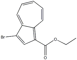 3-Bromoazulene-1-carboxylic acid ethyl ester,,结构式