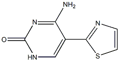 5-(2-Thiazolyl)-4-aminopyrimidin-2(1H)-one Struktur