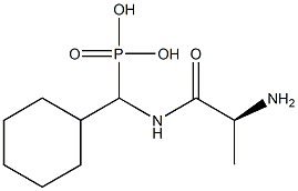 [(L-Alanylamino)(cyclohexyl)methyl]phosphonic acid Structure