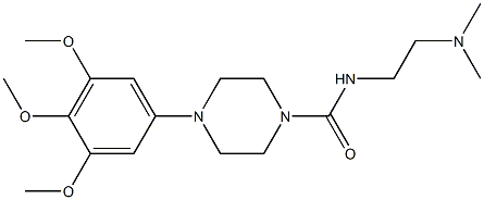 N-(2-Dimethylaminoethyl)-4-[3,4,5-trimethoxyphenyl]piperazine-1-carboxamide Structure