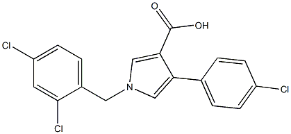 1-(2,4-Dichlorobenzyl)-4-(4-chlorophenyl)-1H-pyrrole-3-carboxylic acid|