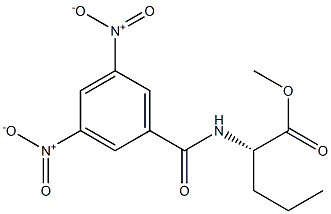 N-(3,5-ジニトロベンゾイル)-L-ノルバリンメチル 化学構造式