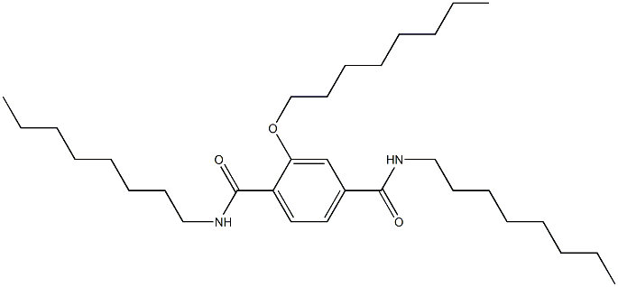 2-(Octyloxy)-N,N'-dioctylterephthalamide Structure