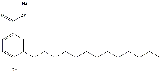  3-Tridecyl-4-hydroxybenzoic acid sodium salt