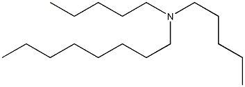 N,N-ジペンチルオクチルアミン 化学構造式