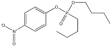 ブチルホスホン酸ブチル4-ニトロフェニル 化学構造式