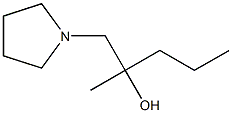 2-Methyl-1-(pyrrolidin-1-yl)pentan-2-ol 结构式