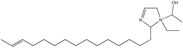 1-Ethyl-1-(1-hydroxyethyl)-2-(13-pentadecenyl)-3-imidazoline-1-ium,,结构式