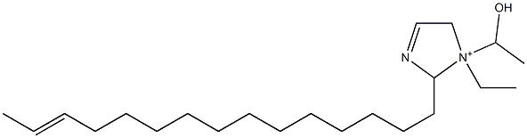 1-エチル-1-(1-ヒドロキシエチル)-2-(13-ペンタデセニル)-3-イミダゾリン-1-イウム 化学構造式