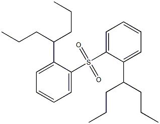 (Heptan-4-yl)phenyl sulfone 结构式