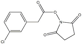 3-Chlorobenzeneacetic acid succinimidyl ester Structure