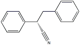 [S,(-)]-2,3-Diphenylpropiononitrile Structure