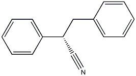 [S,(-)]-2,3-Diphenylpropiononitrile Struktur