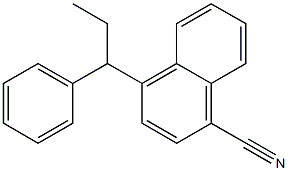 4-(1-Phenylpropyl)-1-naphthalenecarbonitrile Struktur