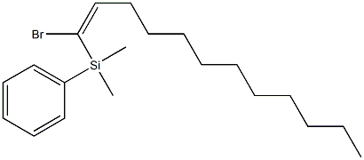 (E)-1-Bromo-1-(phenyldimethylsilyl)-1-dodecene,,结构式