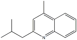 2-(2-Methylpropyl)-4-methylquinoline Structure