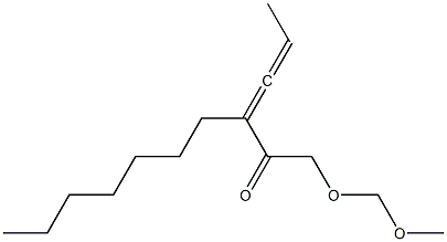 1-(Methoxymethoxy)-3-heptyl-3,4-hexadien-2-one,,结构式