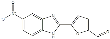 5-Nitro-2-[5-formylfuran-2-yl]-1H-benzimidazole Structure