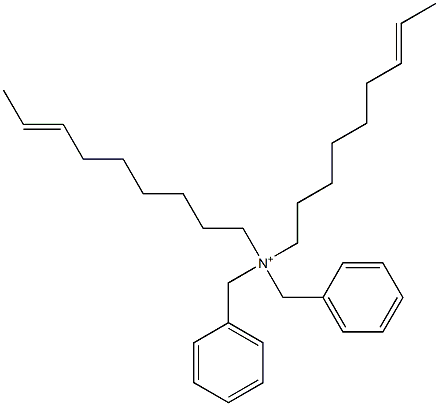 ジ(7-ノネニル)ジベンジルアミニウム 化学構造式