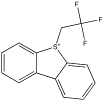 5-(2,2,2-Trifluoroethyl)dibenzothiophen-5-ium 结构式