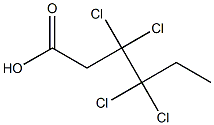 3,3,4,4-Tetrachlorohexanoic acid Structure