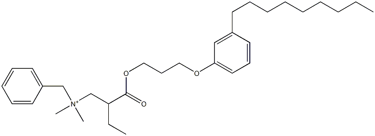 N,N-Dimethyl-N-benzyl-N-[2-[[3-(3-nonylphenyloxy)propyl]oxycarbonyl]butyl]aminium|