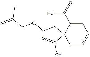 4-シクロヘキセン-1,2-ジカルボン酸水素1-[2-(メタリルオキシ)エチル] 化学構造式