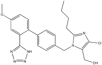  2-Butyl-4-chloro-1-[[4'-methoxy-2'-(1H-tetrazol-5-yl)-1,1'-biphenyl-4-yl]methyl]-1H-imidazole-5-methanol