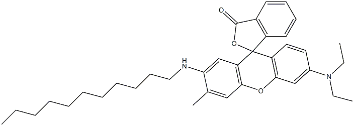 3'-Diethylamino-6'-methyl-7'-undecylaminospiro[isobenzofuran-1(3H),9'-[9H]xanthen]-3-one Structure