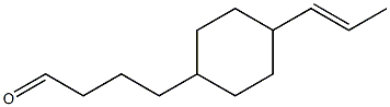 4-[4-(1-Propenyl)cyclohexyl]butanal|
