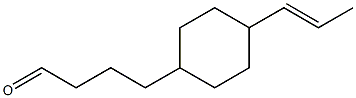 4-[4-(1-Propenyl)cyclohexyl]butanal Structure