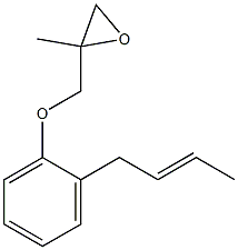 2-(2-Butenyl)phenyl 2-methylglycidyl ether,,结构式