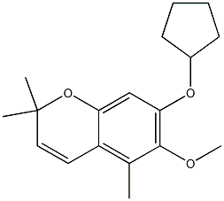  2,2,5-Trimethyl-6-methoxy-7-(cyclopentyloxy)-2H-1-benzopyran