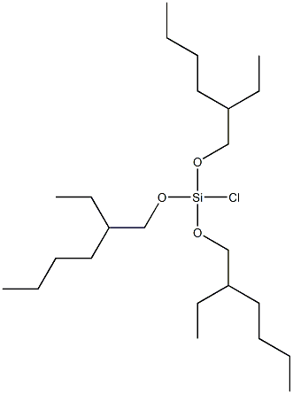 Chlorotris(2-ethylhexyloxy)silane Struktur