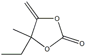 4-Ethyl-4-methyl-5-methylene-1,3-dioxolane-2-one 结构式