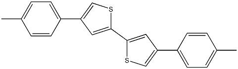 4,4'-Bis(4-methylphenyl)-2,2'-bithiophene,,结构式