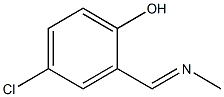 4-Chloro-2-[(methylimino)methyl]phenol Structure