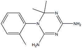 2,4-Diamino-6,6-dimethyl-5,6-dihydro-5-(2-methylphenyl)-1,3,5-triazine Structure