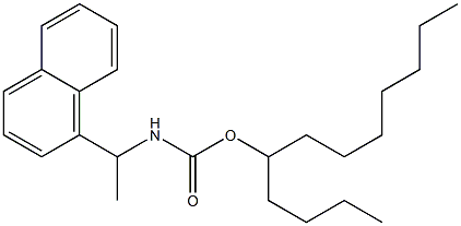 N-[1-(1-ナフチル)エチル]カルバミド酸(1-ブチルオクチル) 化学構造式